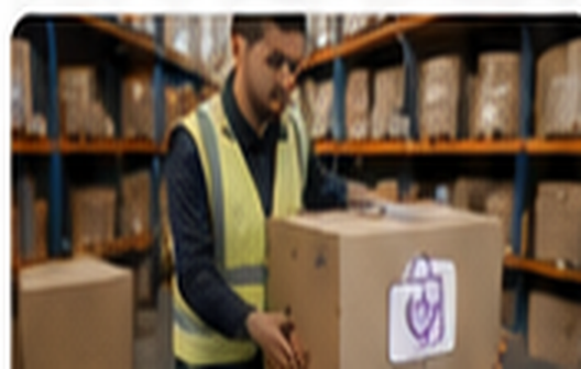 Parcel arriving at the United Kingdom freight hub